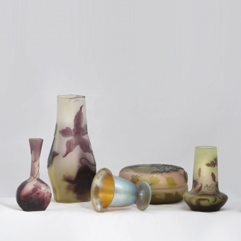 Вазы с декором, Франция, фирма 